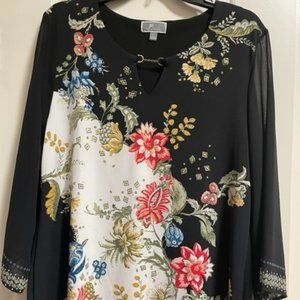 JM Collection Tunic Blouse Large